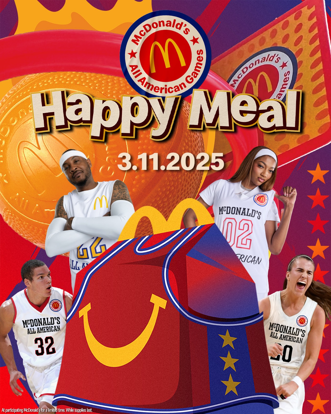 穿搭尺度大！WNBA球星安吉爾-里斯代言麥當(dāng)勞全美高中籃球賽