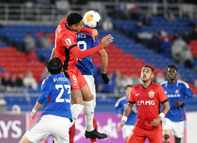 亞冠精英聯(lián)賽1/8決賽次回合，橫濱水手4比1上海海港