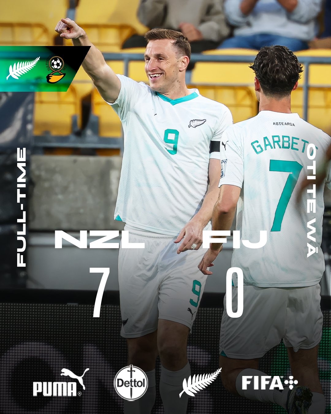 距世界杯一步之遙！新西蘭7-0進(jìn)大洋洲決賽，其FIFA排名高國足1位
