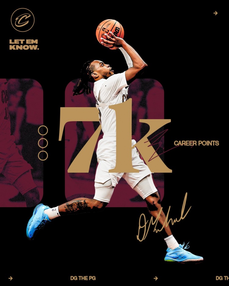 未來可期！加蘭騎士生涯得分達到7000分 隊史第11位！