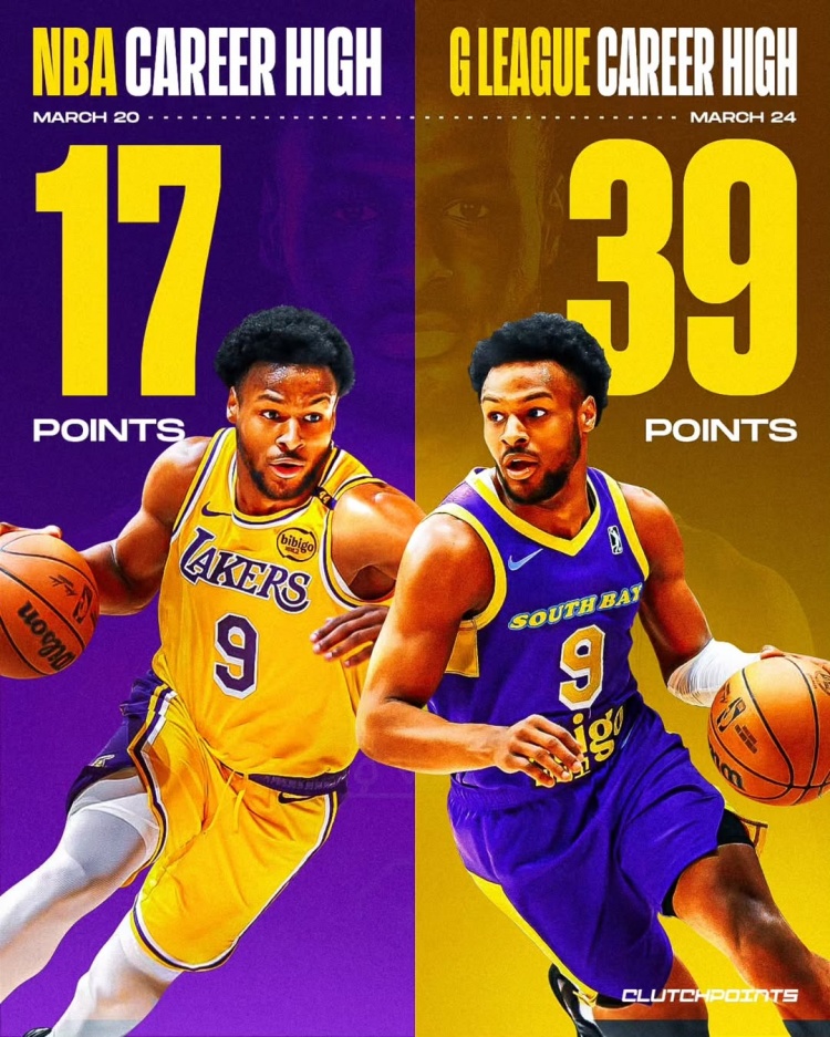 在進步！布朗尼一周內先后創(chuàng)下個人NBA和G聯盟單場得分新紀錄
