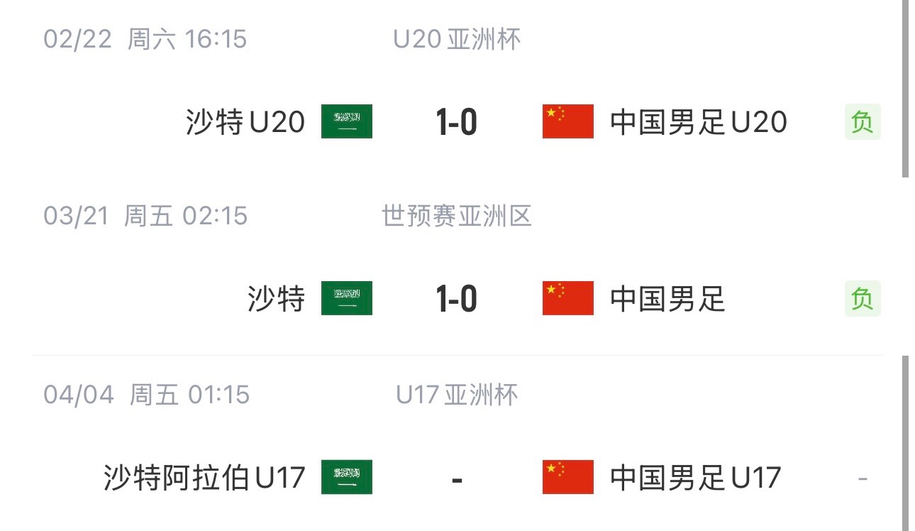 國字號(hào)三遇沙特！國少U17亞洲杯首戰(zhàn)對(duì)陣沙特，此前國足&國青均負(fù)